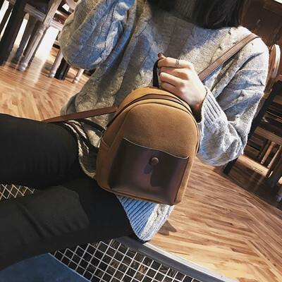 

New Womens Fashion backpack Shoulder Bag 2018 Mini for Teenage Girl Backpack PU Leather Leisure Student Travel Bag