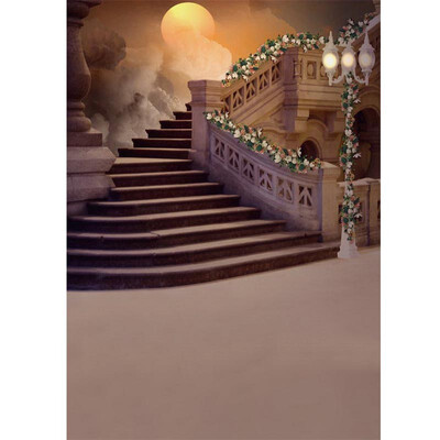 

Upstair to Moon Photo Backdrop 57FT Vinyl Fabric Cloth Digital Printing Photo Background s-740