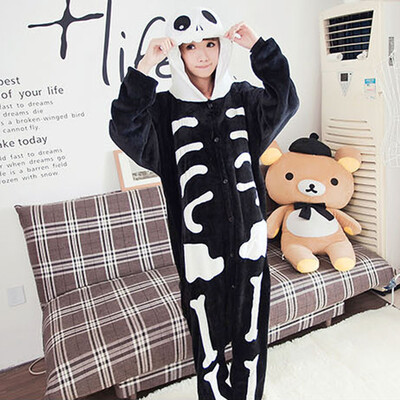 

Flannel Cartoon Animal Siamese Pajamas Winter Long-sleeved Home Clothes-Shantou