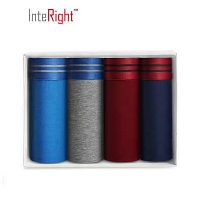 

INTERIGHT underwear mens sports wind stretch cotton mens boxers 4 boxed mixed color C