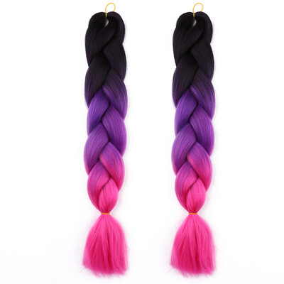 

2T 3T Jumbo Braids Hairstyles Hair For Russian Women Colors Synthetic Braiding Hair