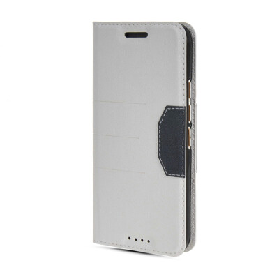 

MOONCASE Leather Side Flip Wallet Card Slot Pouch Stand Slim Back Case Cover for Htc One M9 White