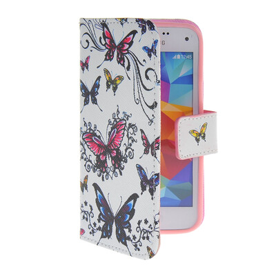 

MOONCASE Pattern Style Leather Side Flip Wallet Card Slot Pouch Stand Shell Back Case Cover For Samsung Galaxy S5 Mini