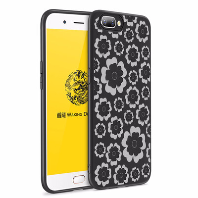

Goowiiz Fashion Phone Case For OPPO R11 PLUS 3D Relief Flower Ultrathin Soft TPU Full Protection