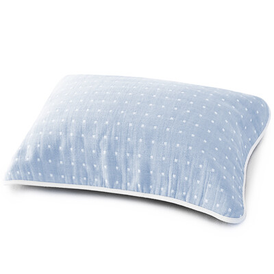 

Jingdong supermarket] Sanli cotton high-density gauze children pillow towel single installment A class safety standard infant supplies 36 × 52cm grid points - in the yellow