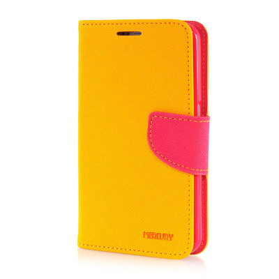 

MOONCASE Leather Side Flip Wallet Card Slot Pouch Stand ЧЕХОЛ ДЛЯ Samsung Galaxy S6 Yellow