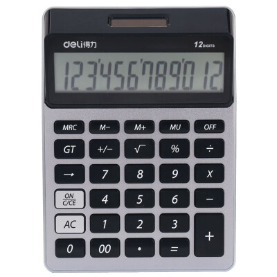 

Deli) 1575 fashion model Alice head dynamic desktop calculator silver