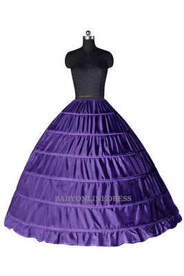

High Quality 2018 New Fashion 6 Hoops Wedding Petticoat White Crinoline Underskirt for Wedding Dress Bridal Gowns