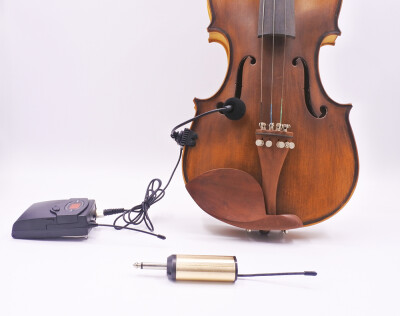 

acoustic violin fiddle UHF bodypack transmitter mini receiver portable wireless microphone pickup system