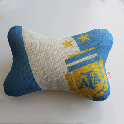 

Russia World Cup 2018 Automobile Cotton Hemp Bone Pillow Cartoon Head Pillow Neck Pillow Fans Souvenirs