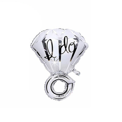 

FANLUS Lover Wedding Marriage Balloon Diamond Balloon Bride Ring Engagement Foil Valentine Balloons Party Supplies