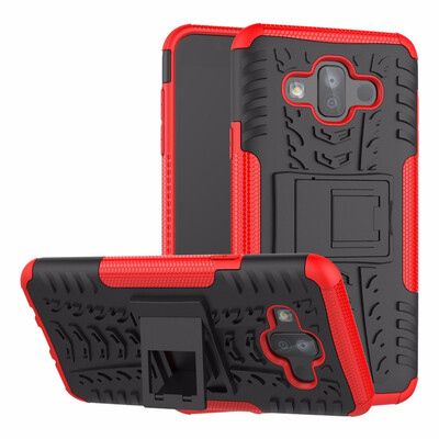 

Goowiiz Phone Case For Samsung Galaxy J7 DuoJ7 2018J720 Armor Tire Texture Rugged Protection PCTPU Silicone