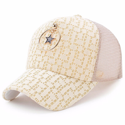 

New Reflective Pendant Net Hat Spring&Summer Sun Visor Cap Men&Women Sun Protection Casual Baseball Cap Sun Hat