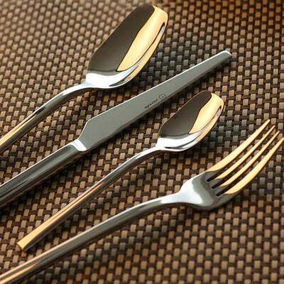

Dior lily steak knife&fork stainless steel knife fork fork spoon Western food fork four sets of knight spirit