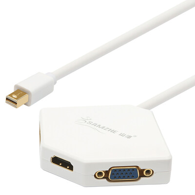 

Shanze (SAMZHE) ZJX-140 Mini DP Displayport к DVI конвертер мини передачи молнии кабель интерфейсу для доступа к телевизионному белому MacBook