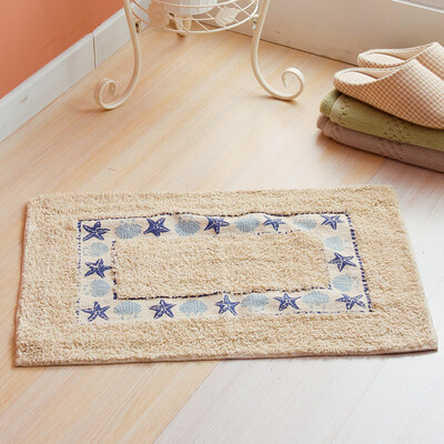 

Jingdong supermarket] Ou Runzhe carpet India imported cotton bathroom bathroom mats shell models