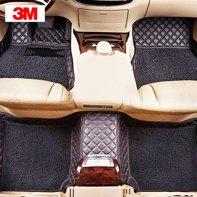 

3M wire circle half surrounded by car mats Volvo S90L mats elegant series black