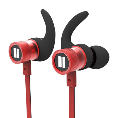 

Shadow level iNSIST PG5-BT Bluetooth headset wireless sports neck-mounted earbuds ears in-ear running hanging neck headset black red