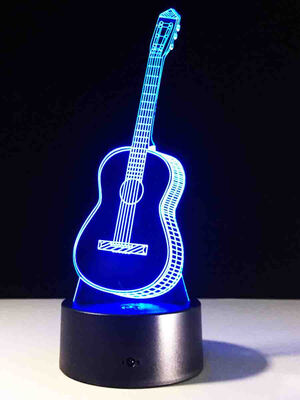 

AINA red blue&purple guitar night light