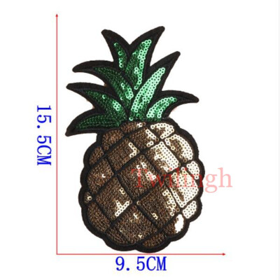 

1Pcs Big Patches Brand Shine Sequin 3D Sticker Stickers Wing Rose Embroidery Motif Applique Garment Kids Women DIY Clothes Badge