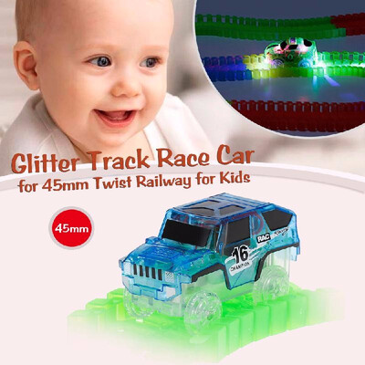 

New Glitter Track Race Car for 45mm Twisted Tracks Neon Glow in Darkness for Kids