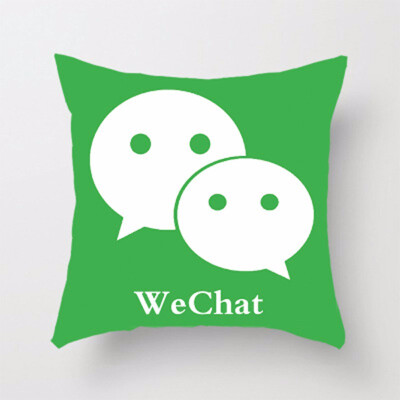 

Custom You Tube Cushion Cover Logo Wechat Snapchat Skype Viber Phone Instagram Decor Facebook Pillow Case For Office Accessories