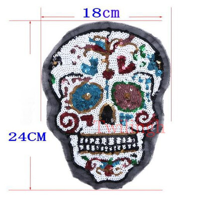 

twilingh Patches Sewing Iron-On Accessories Patchworks Magic Mirror Embroidered Sequined Patches For Clothing