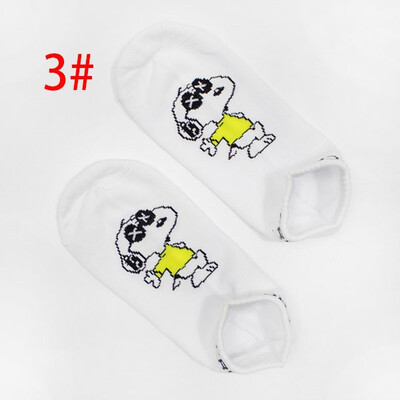 

1 Pair Unisex Couple Fashion Cotton Cute Cartoon Pattern Printed Ankle Socks