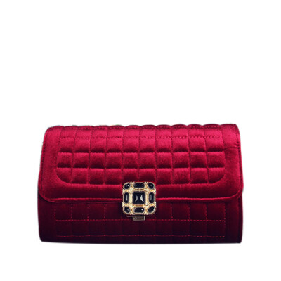 

Fashion small chain bag handbag plaid shoulder bag messenger bag for women leather clutch bag plush wallets