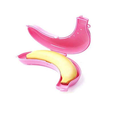 

mymei Hot Fruit Banana Food Protecter Box Holder Case Lunch Container Easy Storage
