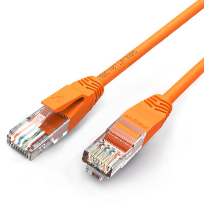 

Shengwei LC-2020D ultra-five network cable pure copper Fast Ethernet network jumper 2 meters high-speed broadband cable network double crystal head color network cable orange cable