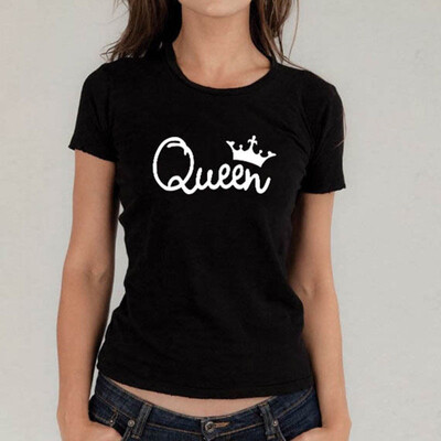 

King Queen Matching Family T-Shirts Tee Tops Couples T-shirt