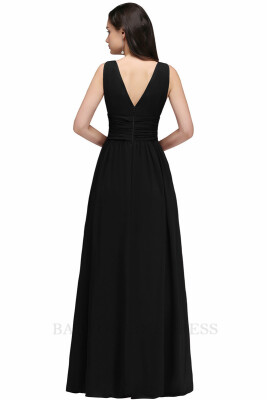 

Sexy V Neck Backless Burgundy Prom Dresses Long 2018 Cheap Chiffon A Line Evening Party Dresses Robe de Soiree Longue