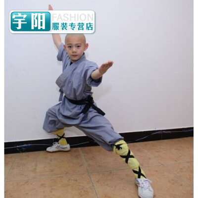 

Childrens small monk martial arts clothing Shaolin Temple Wushu practice clothing Shaolin Kungfu training performance clothing tr