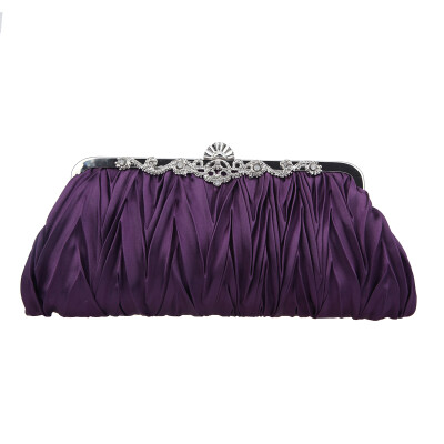 

Fawziya Satin Pleated Clutch Purses For Women Evening Clutches For Wedding And Party