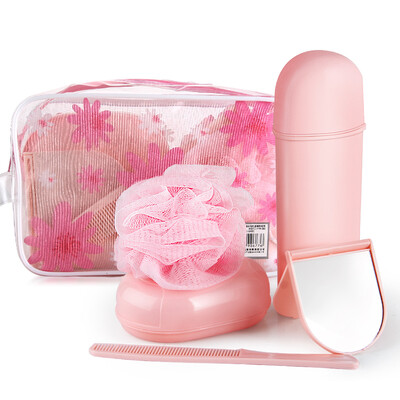 

Additives bath bag bathroom toilet storage bag toiletries travel set storage bag wash bag portable storage bath bag pink JY-0677