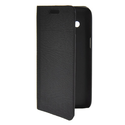 

MOONCASE Slim Leather Flip Wallet Card Pouch with Kickstand Shell Back ЧЕХОЛ ДЛЯ Samsung Galaxy Core 4G G3518 Black