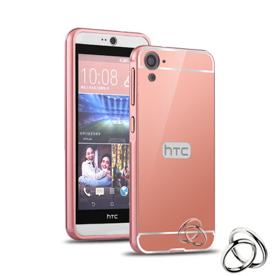 

MOONCASE Plating Metal Frame Edge Mirror Back Protective Shell 2 in 1 Thin Case Cover for HTC Desire 826