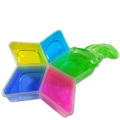 

1pc Kids Baby Fun Toys Crystal Star Colorful Clay Mud Intelligent Hand Gum Slime Plasticine Rubber Mud Playdough Gift