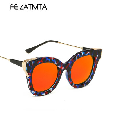 

FEIZATMTA Женские солнцезащитные очки Cat Eye Солнцезащитные очки 2018 Модные новые модные летние очки для женщин UV400 Oculos De Sol Feminino