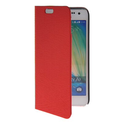 

MOONCASE Slim Leather Side Flip Wallet Card Slot Pouch with Kickstand Shell Back чехол для Samsung Galaxy A3 Red