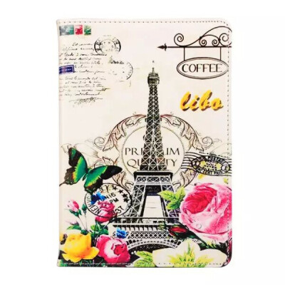 

MITI Colored Vintage Paris Eiffel Tower Leather Smart Stand Holder Case Cover For Apple New iPad 2 3 4 Cartoon Prints