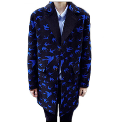 

Zogaa Autumn And Winter New Men's Wool Coat Printing Casual