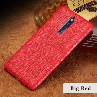 

Genuine Leather Phone Case For Nokia 6 8 Case Litchi Texture Back Cover