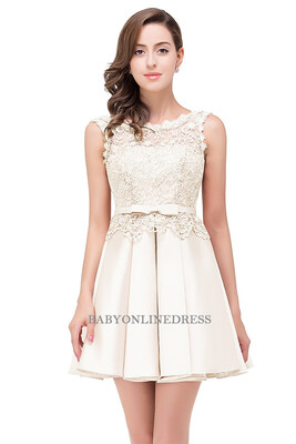 

Prom Dresses 2018 Short Sexy Applique Lace Formal Party Gown Prom Dress