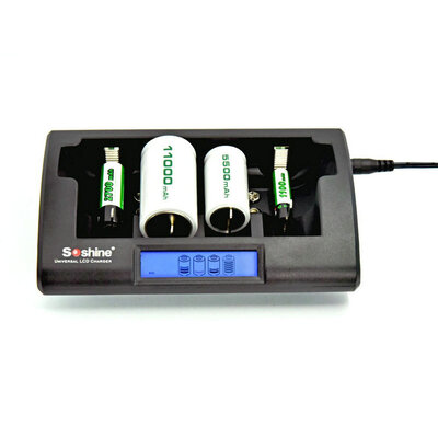 

Universal Battery Charger Smart Intelligent LCD Display NiCd NiMh AAAAACD9V Rechargeable LCD Battery Charger