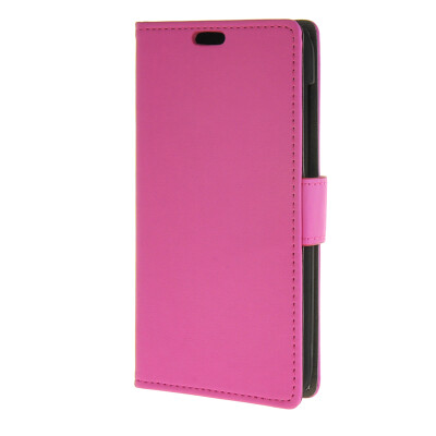 

MOONCASE Simple style Leather Wallet Flip Card Stand Back Case Cover for Huawei Ascend Y625 Hot pink