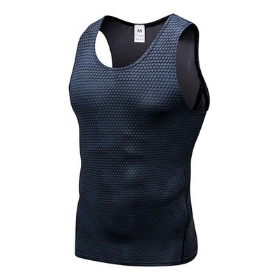 

3D sports Bodybuilding high elastic quick dry running sport Undershirts vest