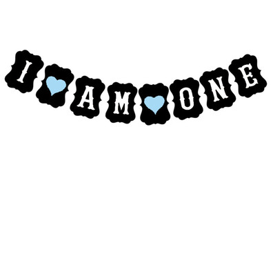 

Fanlus Sweet Heart First Birthday Cake Topper -"One"- Decoration & First Birthday-"I Am One"- Banner For Baby Girl