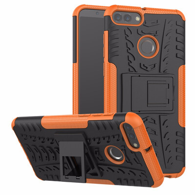 

Goowiiz Phone Case For Huawei Honor 7CEnjoy 8Nova 2 LiteY7 2018 Armor Tire Texture Rugged Protection PCTPU